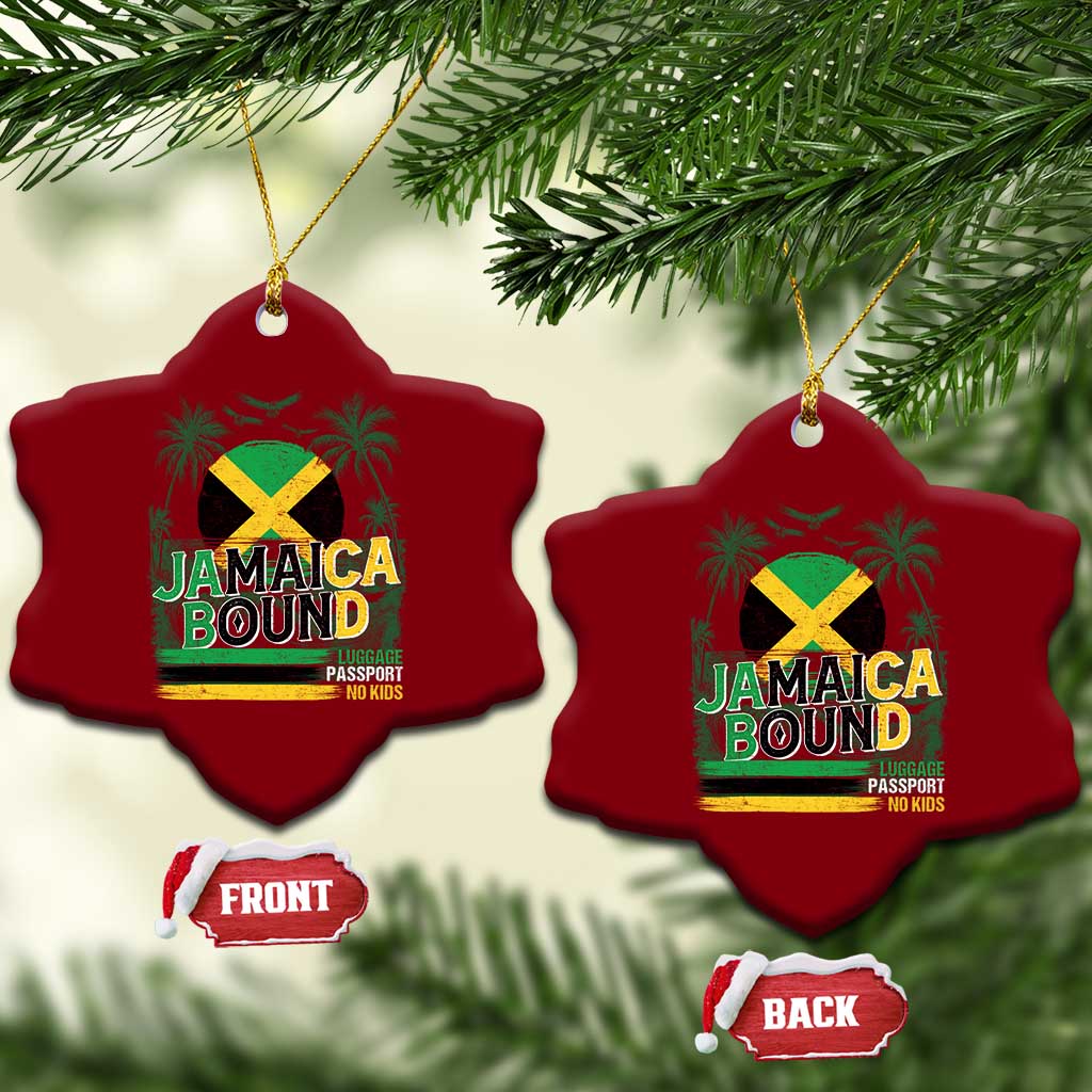Jamaican Travel Ceramic Ornament Straight Trippin Jamaica Vacation Retro TS10 Print Your Wear
