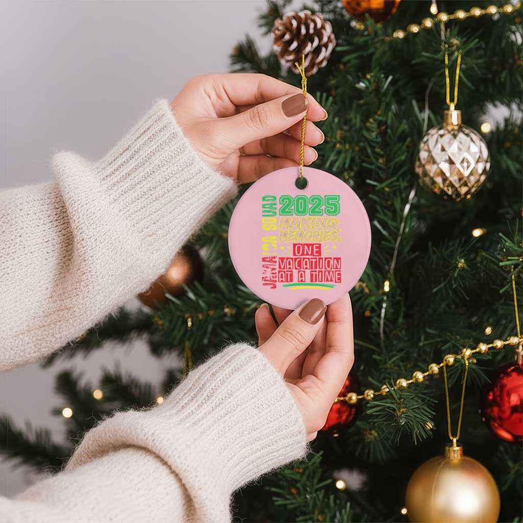 Vacation Jamaica 2025 Ceramic Ornament Matching Family Jamaica Squad TS10 1pc Light Pink Print Your Wear