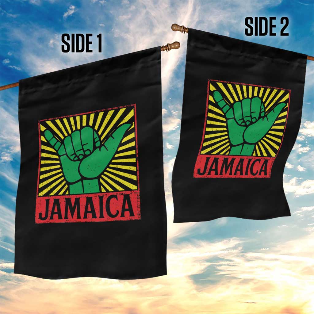Jamaica Rasta Shaka Sign Garden Flag Retro Reggae Vibes TS10 Print Your Wear