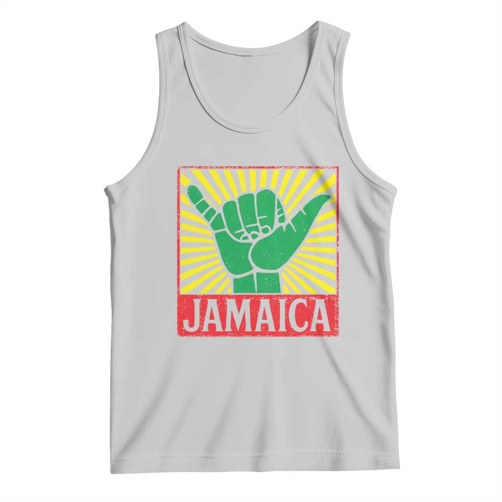 Jamaica Rasta Shaka Sign Tank Top Retro Reggae Vibes TS10 Ash Print Your Wear