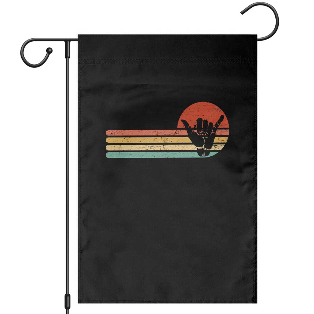 Shaka Hand Garden Flag Retro Vintage Shaka Sign Rasta Hawaii Hawaiian TS10 Black Print Your Wear