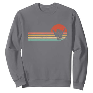 Shaka Hand Sweatshirt Retro Vintage Shaka Sign Rasta Hawaii Hawaiian TS10 Charcoal Print Your Wear