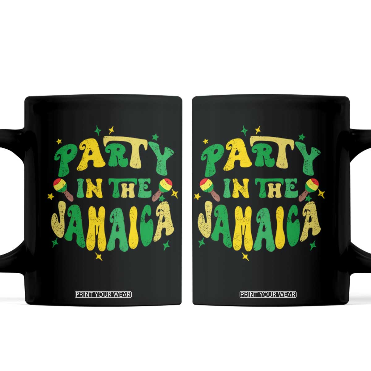 Party in The Jamaica Coffee Mug Funny Jamaican Independence Day TS10 Black Print Your Wear