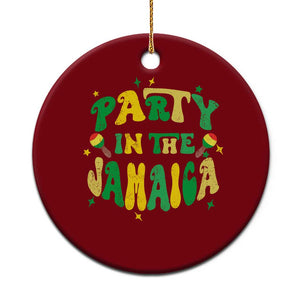 Party in The Jamaica Ceramic Ornament Funny Jamaican Independence Day TS10 1pc Red Print Your Wear