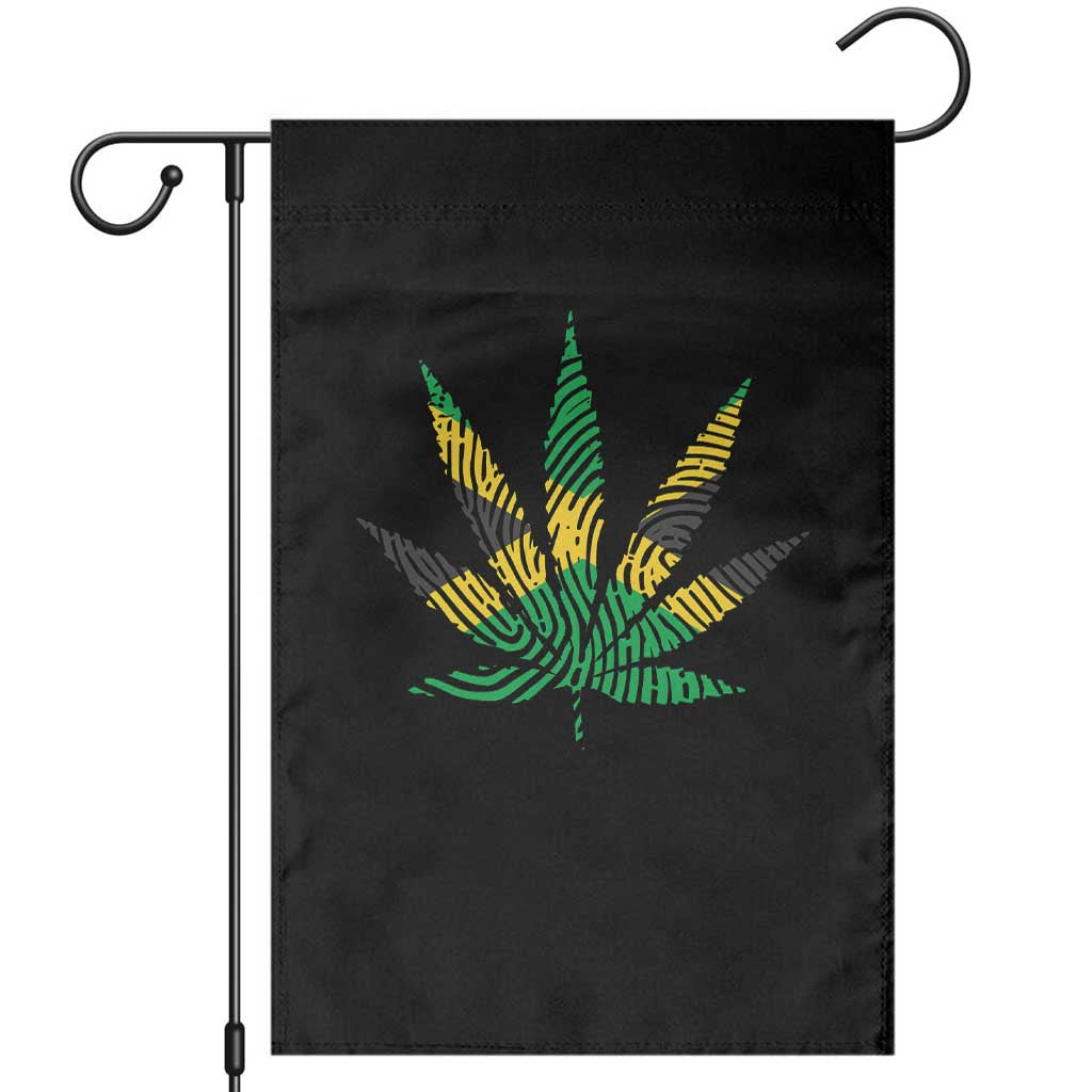 Jamaica Flag Cannabis Garden Flag Funny Stoner Weed Lovers Marijuana 420 TS10 Black Print Your Wear