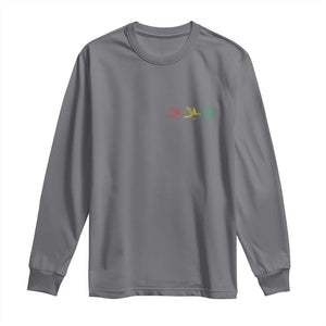 Little Birds Long Sleeve Shirt Rastafari Rasta Reggae Music Jamaican Pride TS10 Charcoal Print Your Wear