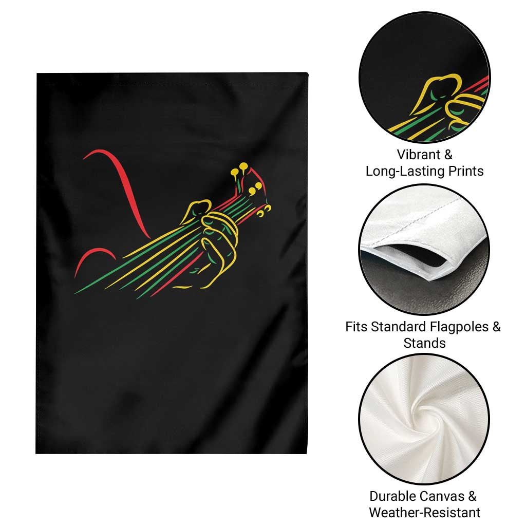Reggae Guitar Garden Flag Rasta Music Gift for Guitar Lovers TS10 Print Your Wear