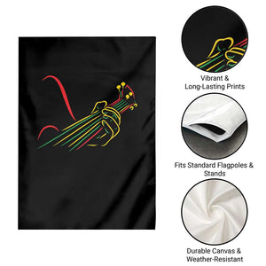 Reggae Guitar Garden Flag Rasta Music Gift for Guitar Lovers TS10 Print Your Wear