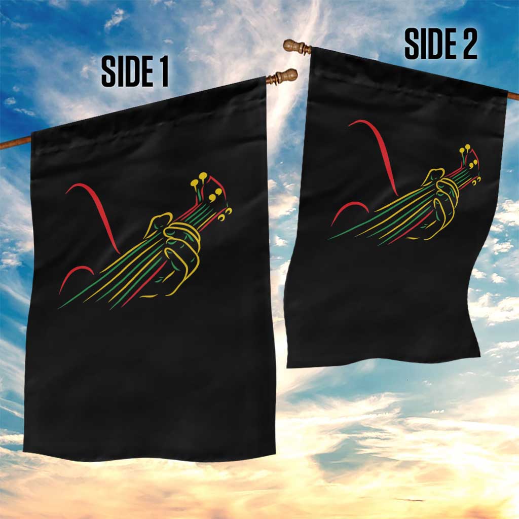 Reggae Guitar Garden Flag Rasta Music Gift for Guitar Lovers TS10 Print Your Wear