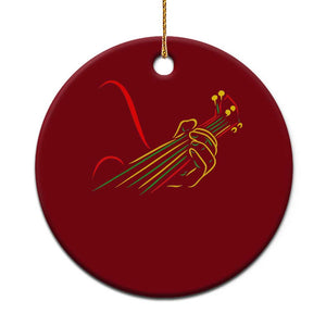 Reggae Guitar Ceramic Ornament Rasta Music Gift for Guitar Lovers TS10 1pc Red Print Your Wear