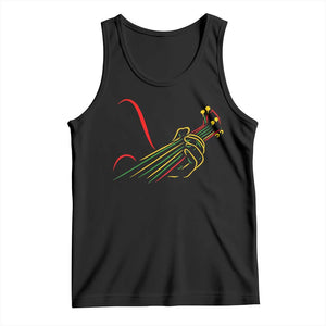 Reggae Guitar Tank Top Rasta Music Gift for Guitar Lovers TS10 Black Print Your Wear
