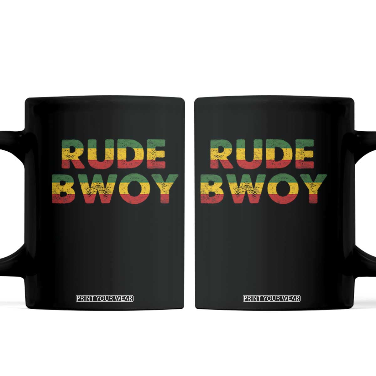 Rude Boy Coffee Mug Jamaican Rasta Reggae Roots Gifts Jamaica TS10 Black Print Your Wear