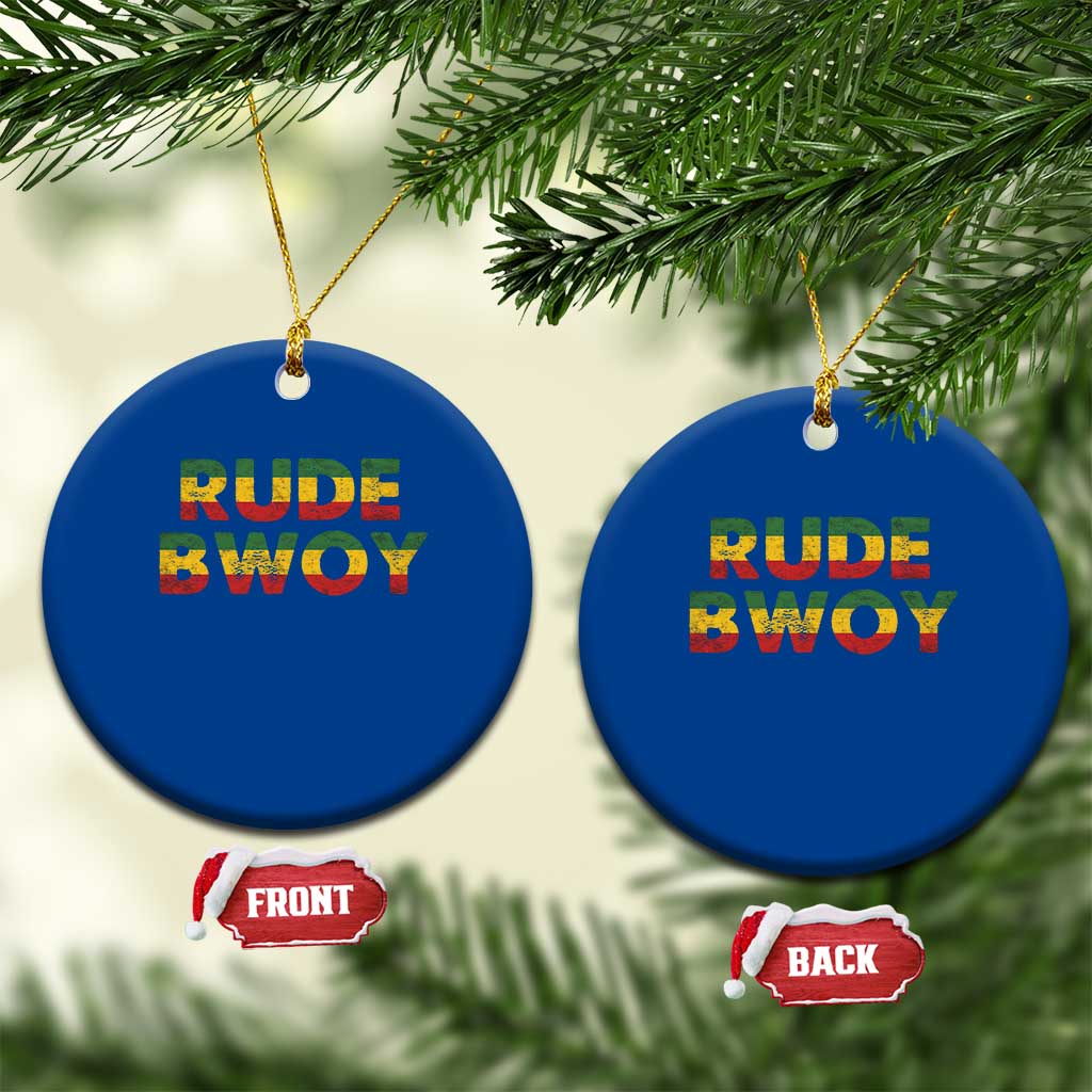 Rude Boy Ceramic Ornament Jamaican Rasta Reggae Roots Gifts Jamaica TS10 1pc Blue Print Your Wear