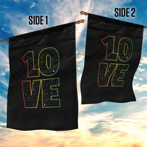 One Love Jamaican Rasta Reggage Music Garden Flag TS10 Print Your Wear