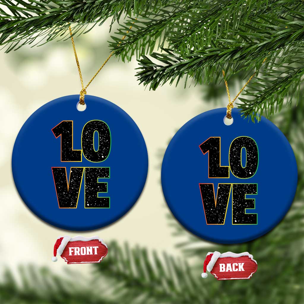 One Love Jamaican Rasta Reggage Music Ceramic Ornament TS10 1pc Blue Print Your Wear