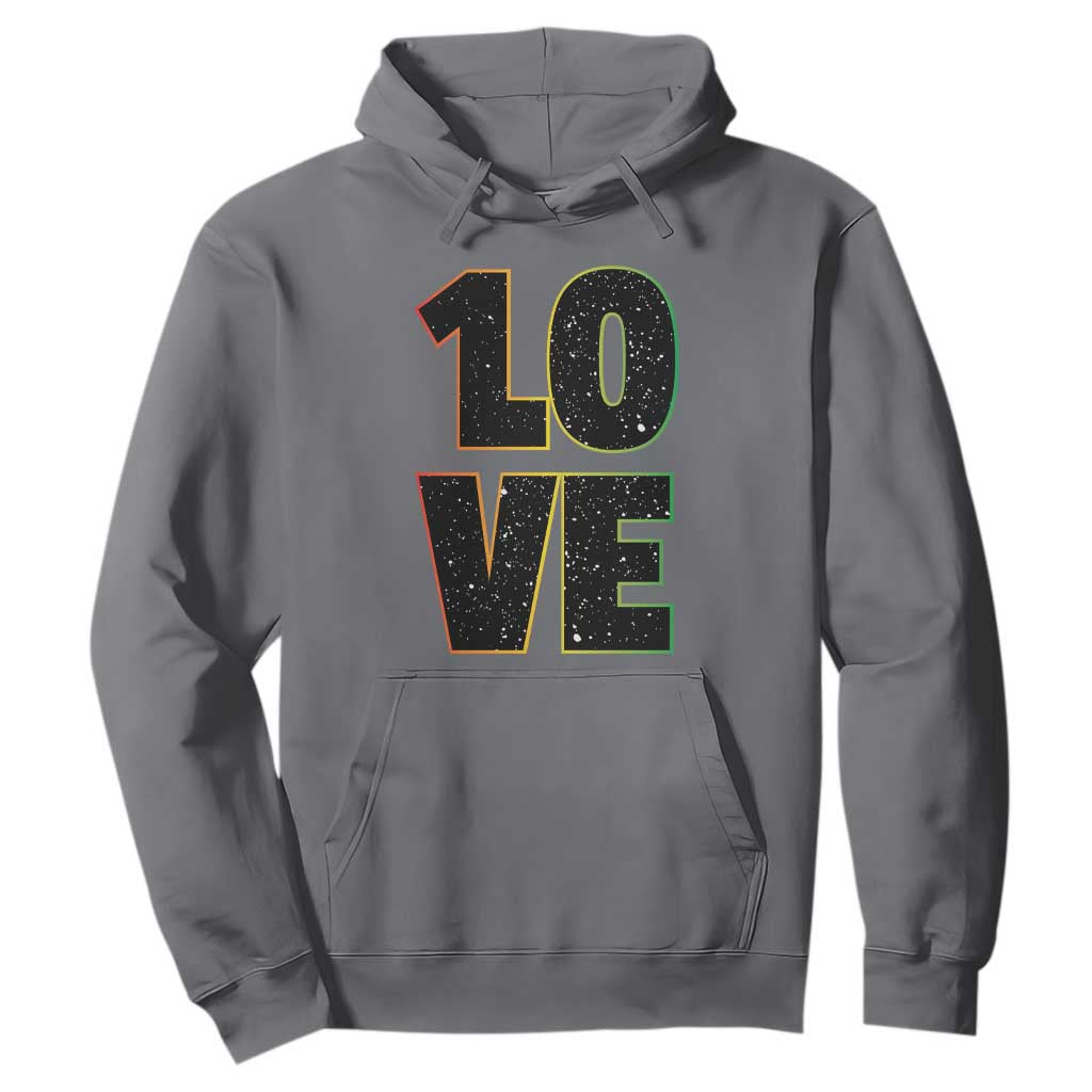 One Love Jamaican Rasta Reggage Music Hoodie TS10 Charcoal Print Your Wear