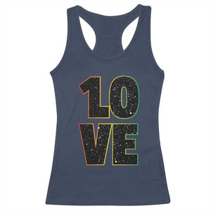 One Love Jamaican Rasta Reggage Music Racerback Tank Top TS10 Navy Print Your Wear
