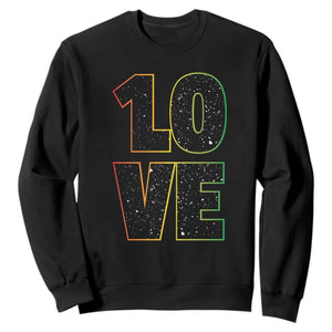One Love Jamaican Rasta Reggage Music Sweatshirt TS10 Black Print Your Wear