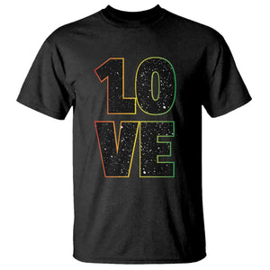 One Love Jamaican Rasta Reggage Music T Shirt TS10 Black Print Your Wear