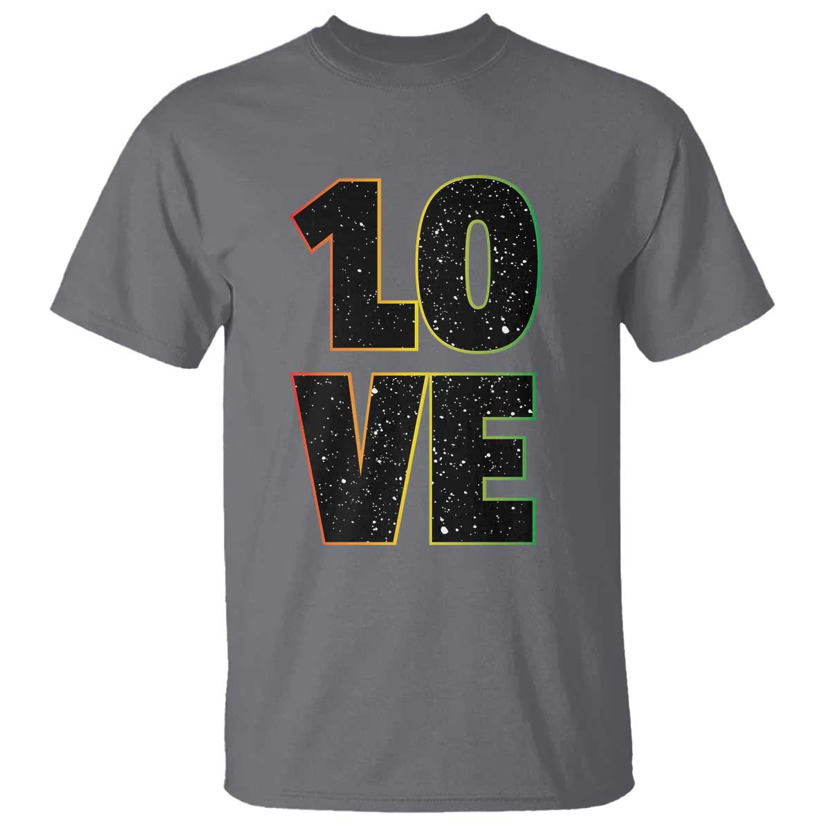 One Love Jamaican Rasta Reggage Music T Shirt TS10 Charcoal Print Your Wear