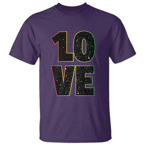 One Love Jamaican Rasta Reggage Music T Shirt TS10 Purple Print Your Wear