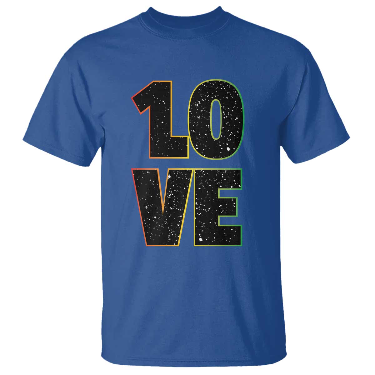 One Love Jamaican Rasta Reggage Music T Shirt TS10 Royal Blue Print Your Wear
