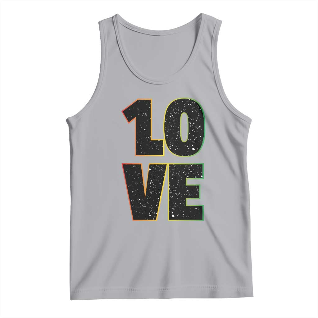 One Love Jamaican Rasta Reggage Music Tank Top TS10 Athletic Heather Print Your Wear