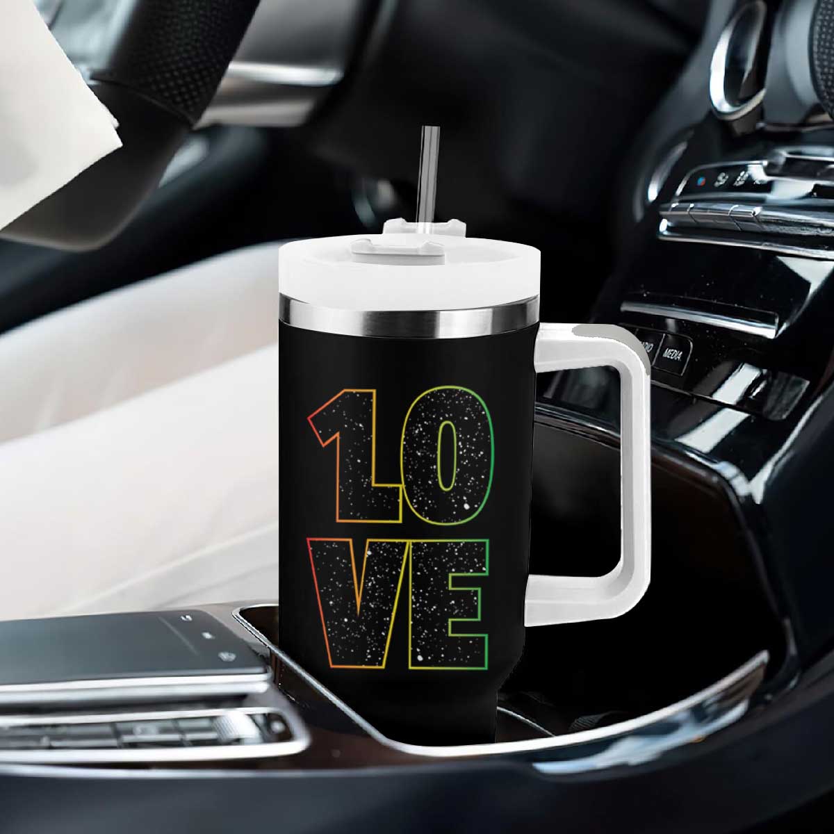 One Love Jamaican Rasta Reggage Music Tumbler With Handle TS10 Print Your Wear