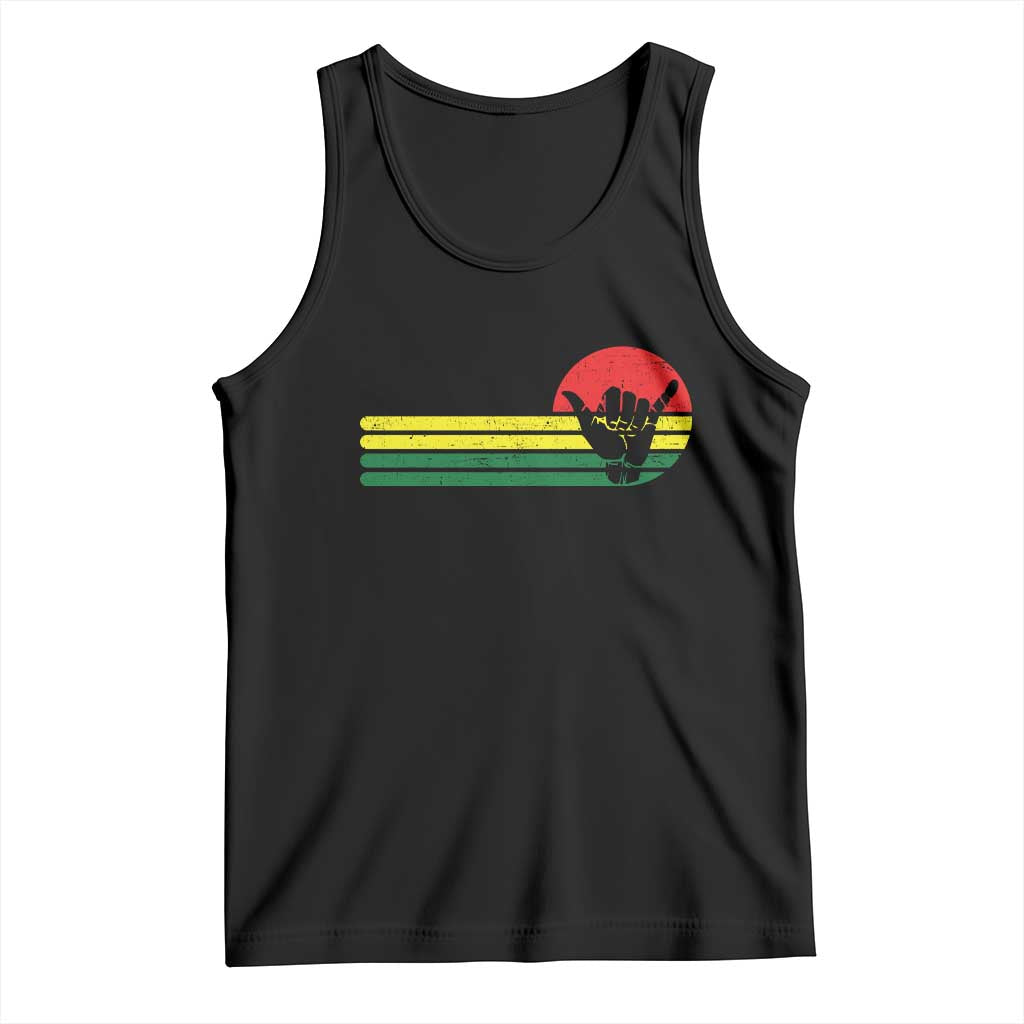 Rasta Reggae Shaka Hand Tank Top Retro Vintage Jamaica Flag Rasta Hawaii Shaka Sign TS10 Black Print Your Wear
