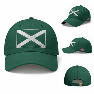 Scotland Flag Saltire Baseball Cap SCOT Scottish Independence Pride TS10 Baseball Cap Universal Fit Irish Green Print Your Wear