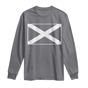 Scotland Flag Saltire Long Sleeve Shirt SCOT Scottish Independence Pride TS10 Charcoal Print Your Wear