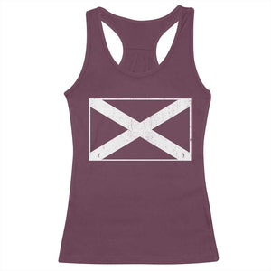 Scotland Flag Saltire Racerback Tank Top SCOT Scottish Independence Pride TS10 Maroon Print Your Wear