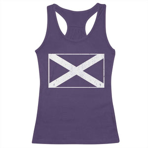 Scotland Flag Saltire Racerback Tank Top SCOT Scottish Independence Pride TS10 Purple Print Your Wear