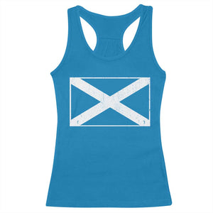 Scotland Flag Saltire Racerback Tank Top SCOT Scottish Independence Pride TS10 Sapphire Print Your Wear