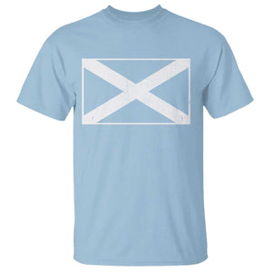Scotland Flag Saltire T Shirt SCOT Scottish Independence Pride TS10 Light Blue Print Your Wear