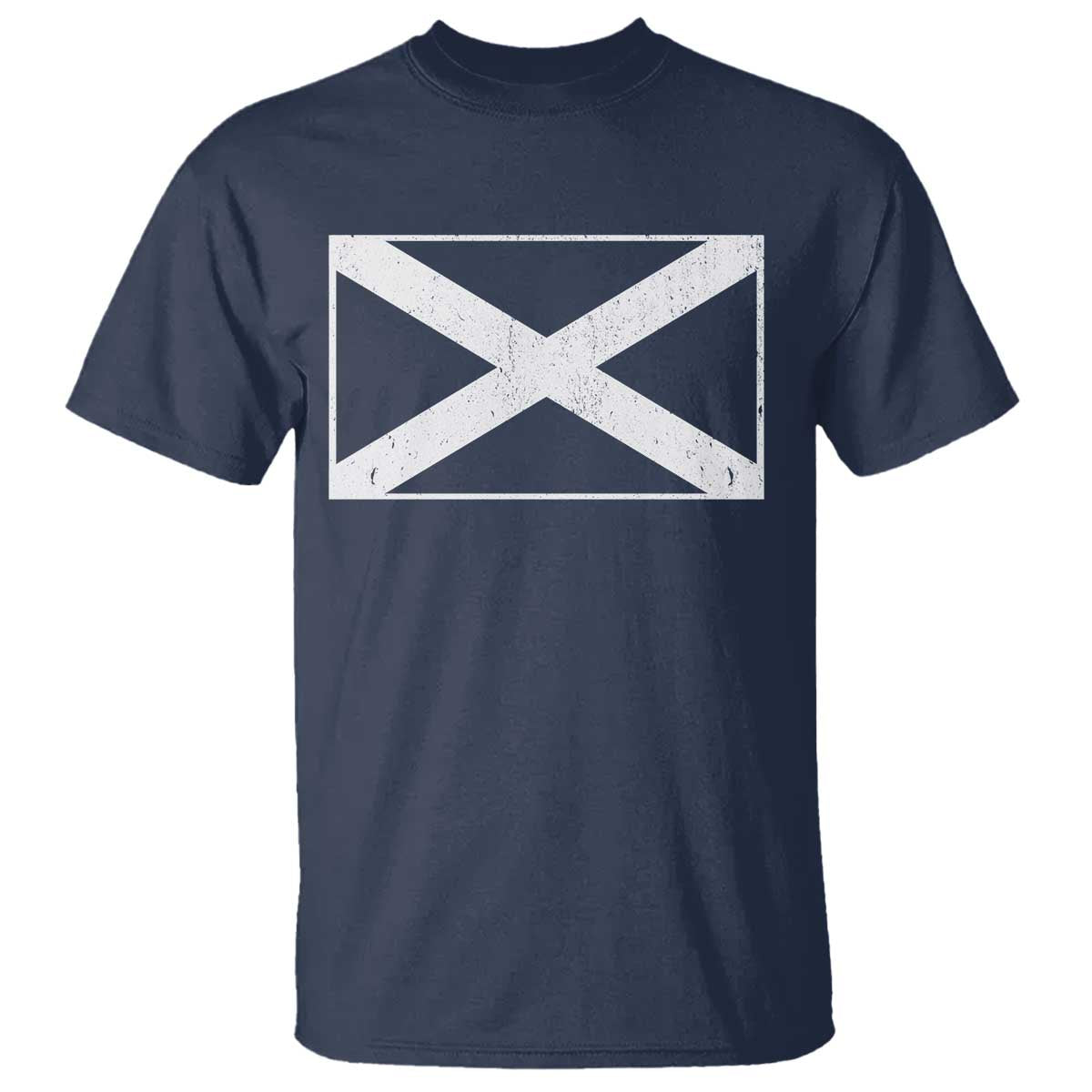 Scotland Flag Saltire T Shirt SCOT Scottish Independence Pride TS10 Navy Print Your Wear