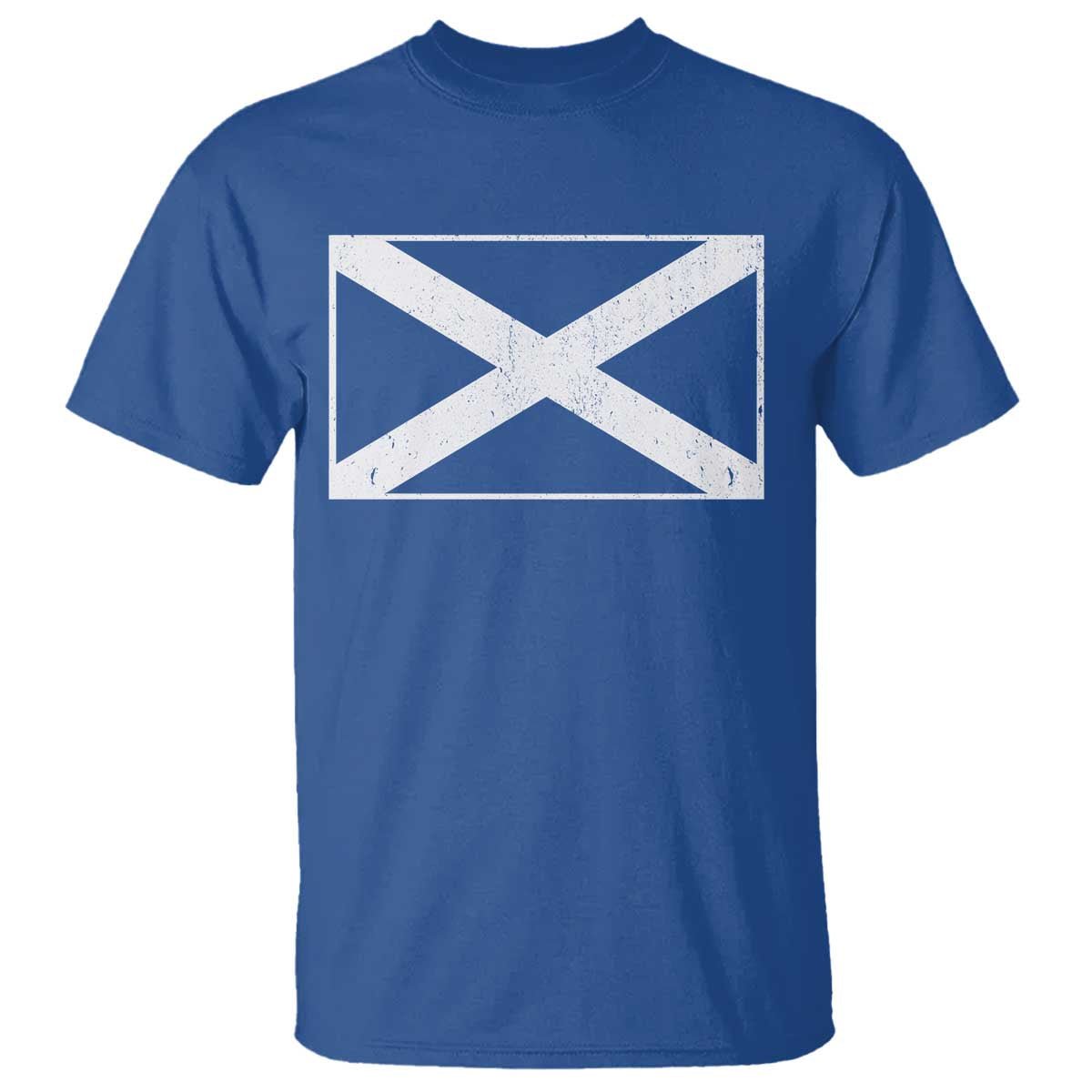 Scotland Flag Saltire T Shirt SCOT Scottish Independence Pride TS10 Royal Blue Print Your Wear