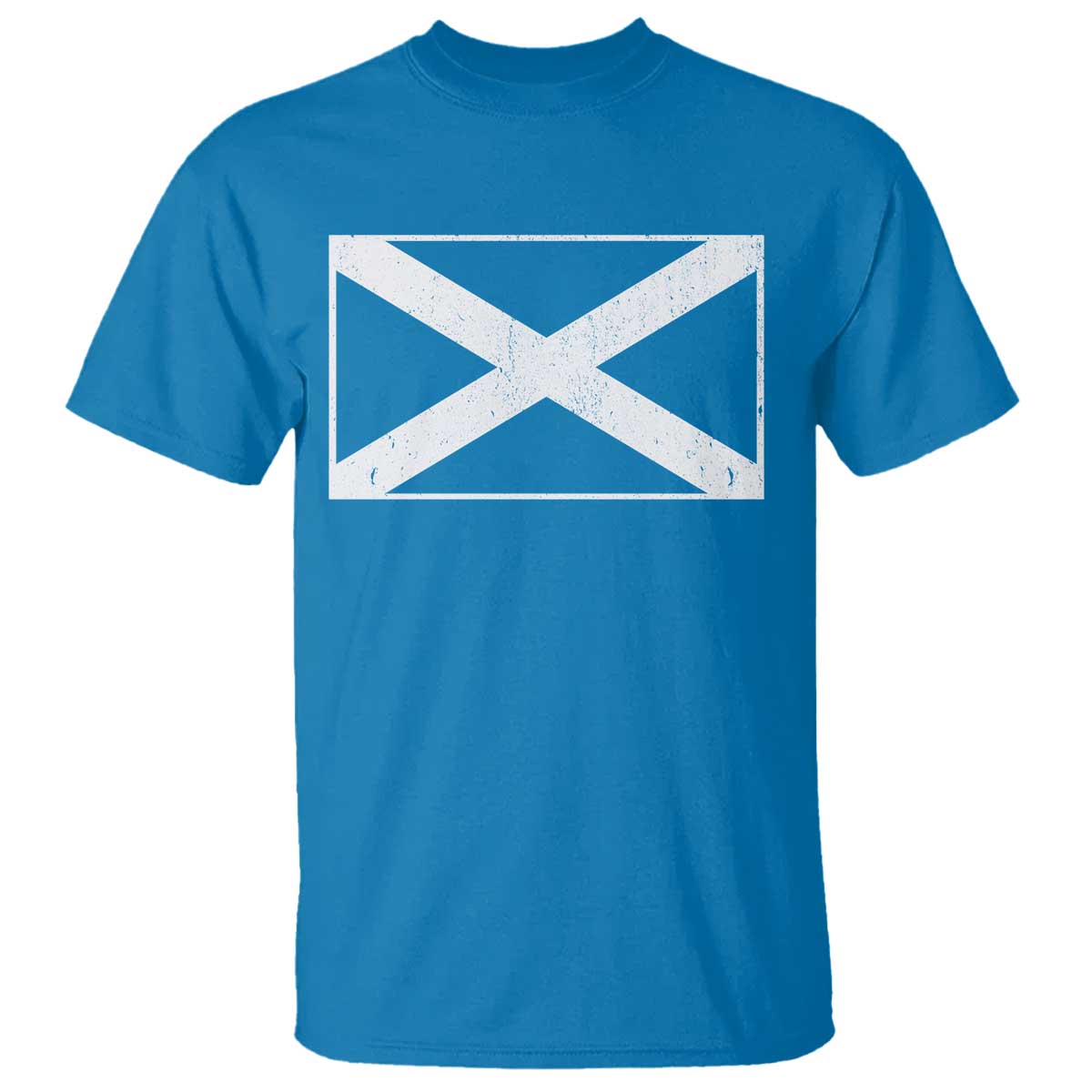 Scotland Flag Saltire T Shirt SCOT Scottish Independence Pride TS10 Sapphire Print Your Wear