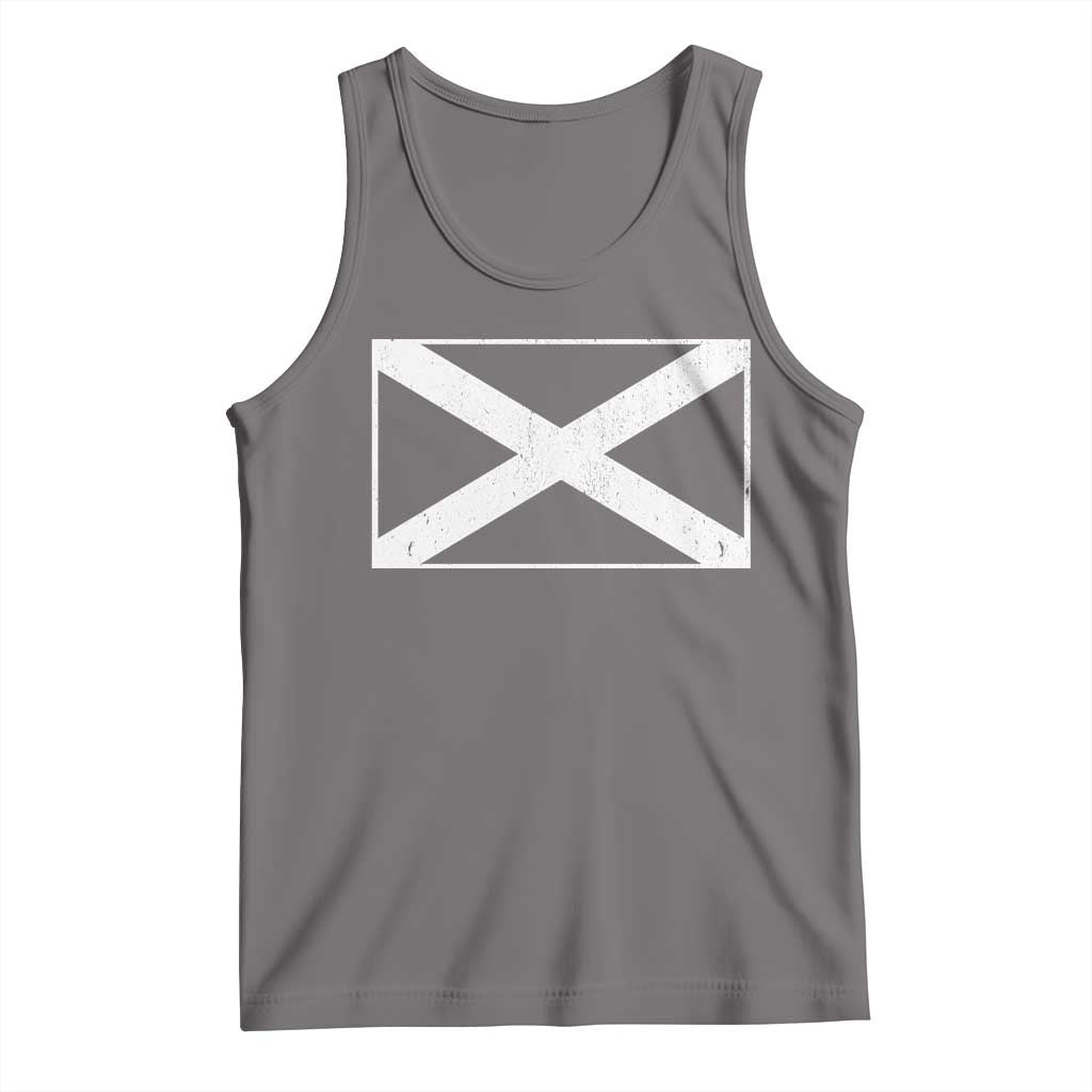 Scotland Flag Saltire Tank Top SCOT Scottish Independence Pride TS10 Deep Heather Print Your Wear