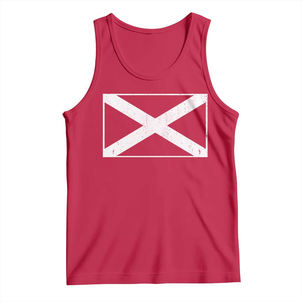 Scotland Flag Saltire Tank Top SCOT Scottish Independence Pride TS10 Red Print Your Wear