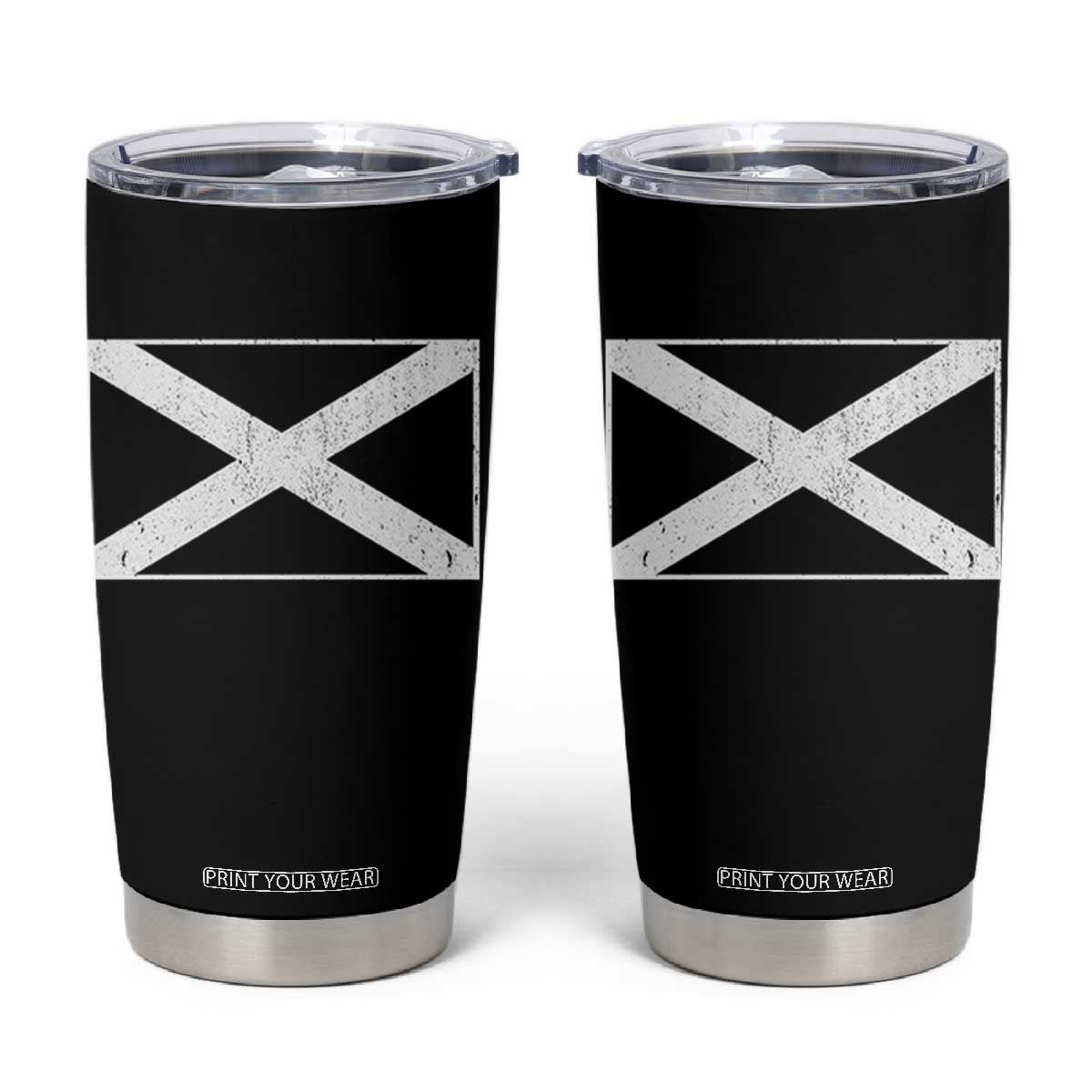 Scotland Flag Saltire Tumbler Cup SCOT Scottish Independence Pride TS10 Black Print Your Wear