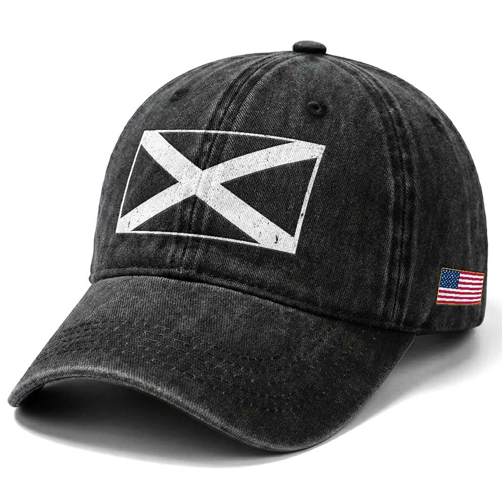 Scotland Flag Saltire Washed Cotton Baseball Cap SCOT Scottish Independence Pride TS10 Print Your Wear
