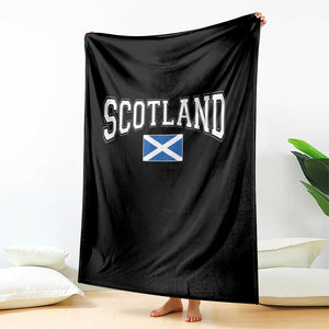 Scotland Throw Blanket Vintage Retro Varsity Sports Scottish Flag Graphic TS10 Print Your Wear