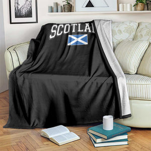Scotland Throw Blanket Vintage Retro Varsity Sports Scottish Flag Graphic TS10 Print Your Wear