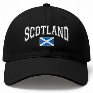 Scotland Baseball Cap Vintage Retro Varsity Sports Scottish Flag Graphic TS10 Print Your Wear