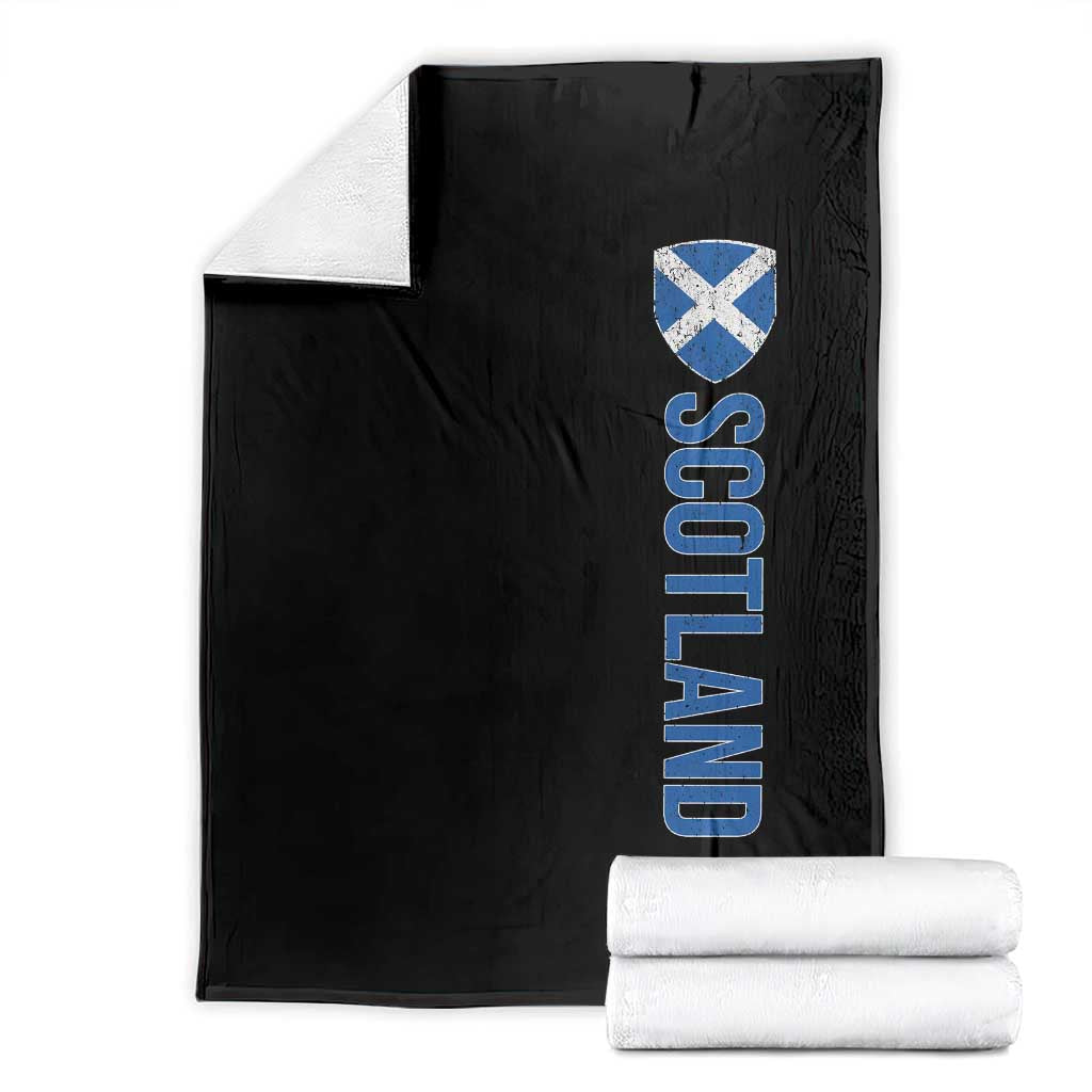 Scotland Flag Throw Blanket Vintage SCOT Scottish Independence Pride TS10 Black Print Your Wear