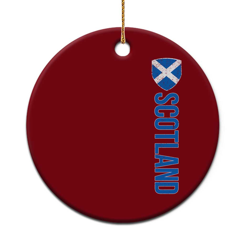 Scotland Flag Ceramic Ornament Vintage SCOT Scottish Independence Pride TS10 1pc Red Print Your Wear
