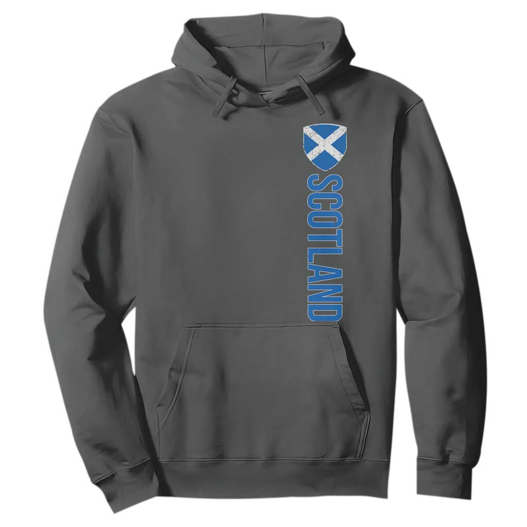 Scotland Flag Hoodie Vintage SCOT Scottish Independence Pride TS10 Dark Heather Print Your Wear