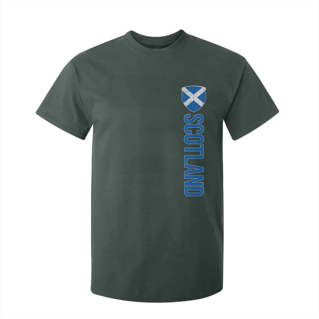 Scotland Flag T Shirt For Kid Vintage SCOT Scottish Independence Pride TS10 Dark Forest Green Print Your Wear