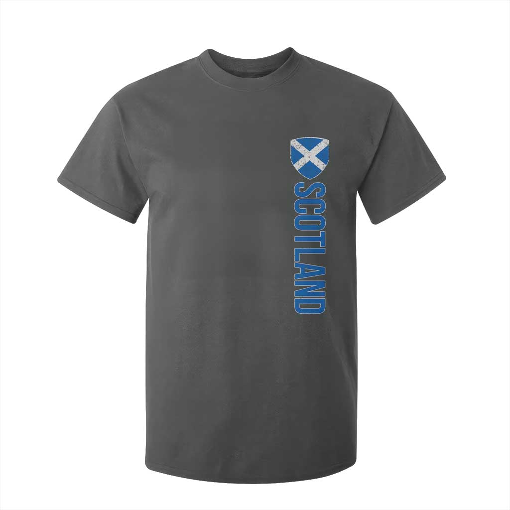 Scotland Flag T Shirt For Kid Vintage SCOT Scottish Independence Pride TS10 Dark Heather Print Your Wear